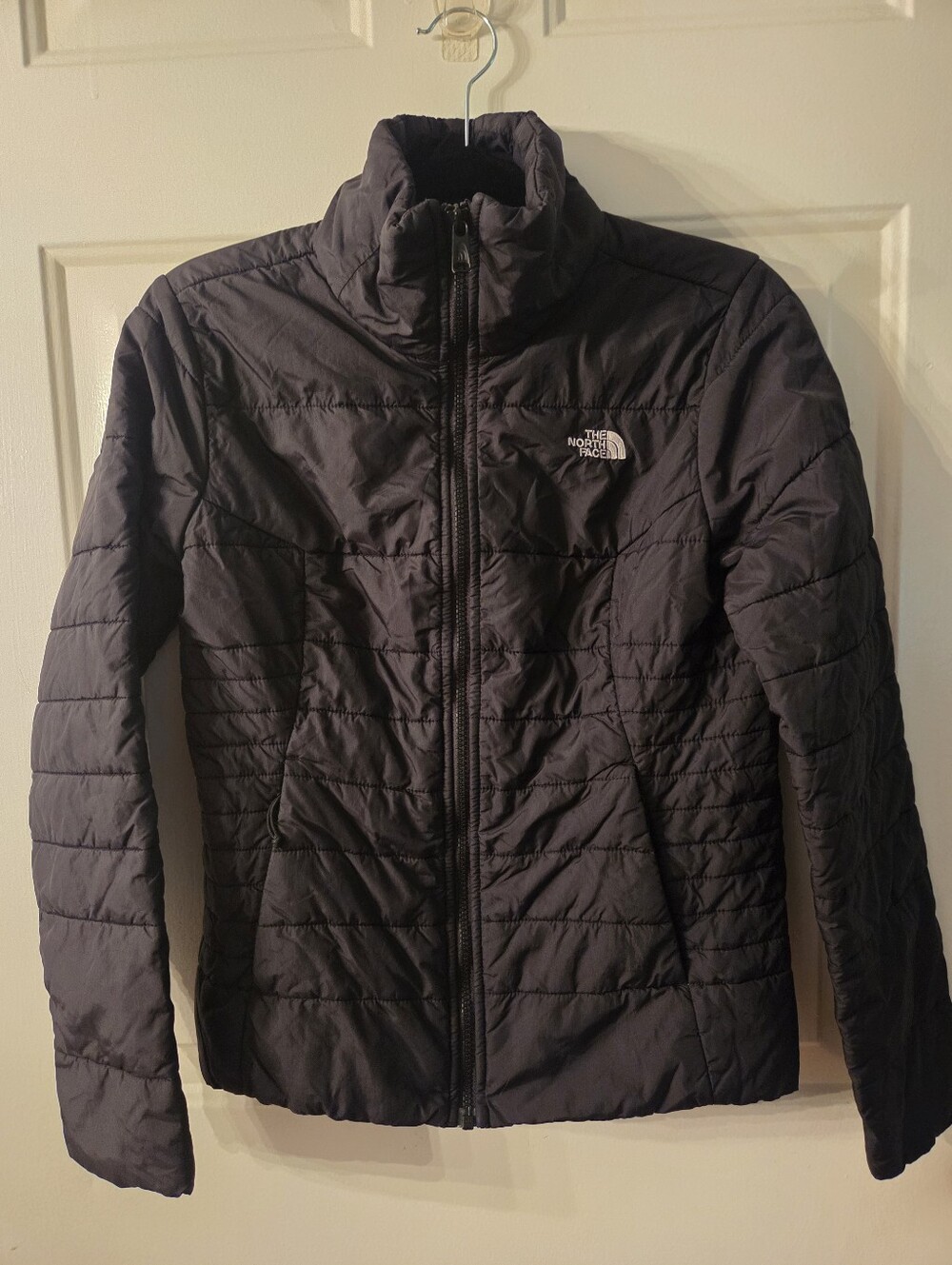 The North Face Womens Harway Puffer Jacket Black Insulated Pockets Size S